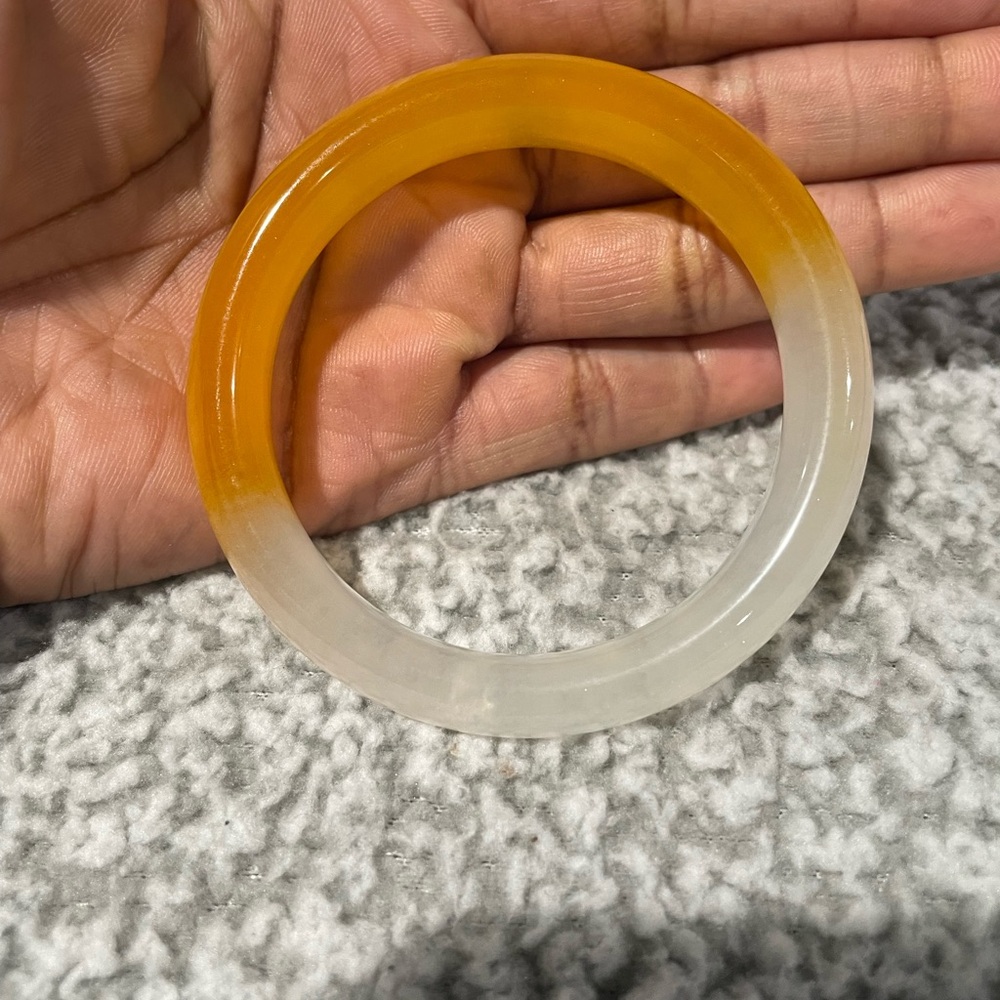 Jade Bangle Bracelet - Picture 3 of 7